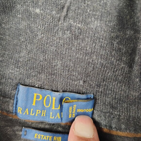 Polo Ralph Lauren Sweater Mens Large Estate Rib Shawl Collar Pullover - Picture 4 of 8